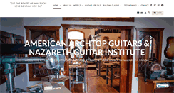 Desktop Screenshot of americanarchtop.com